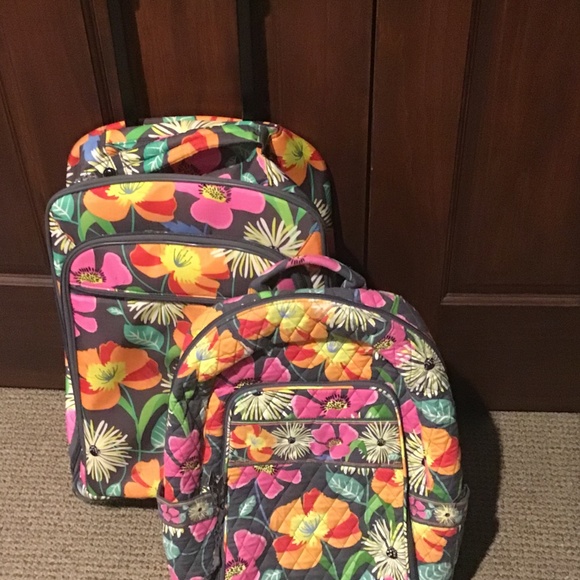 Vera Bradley carryon and backpack